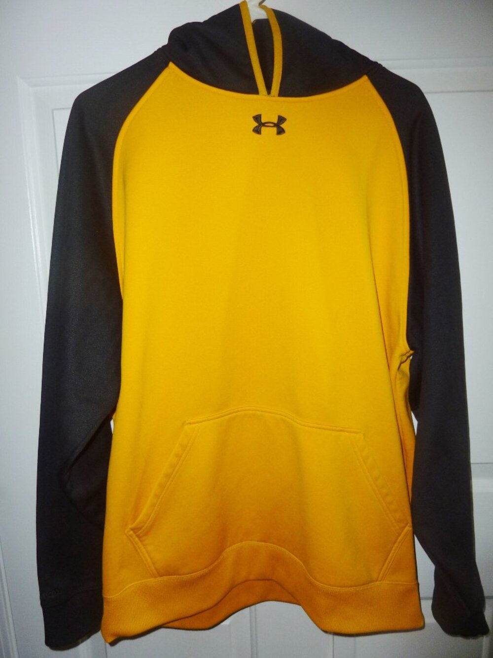 Under Armour UA Storm Hoodie Hooded Pullover Gold & Navy Size Men's Large